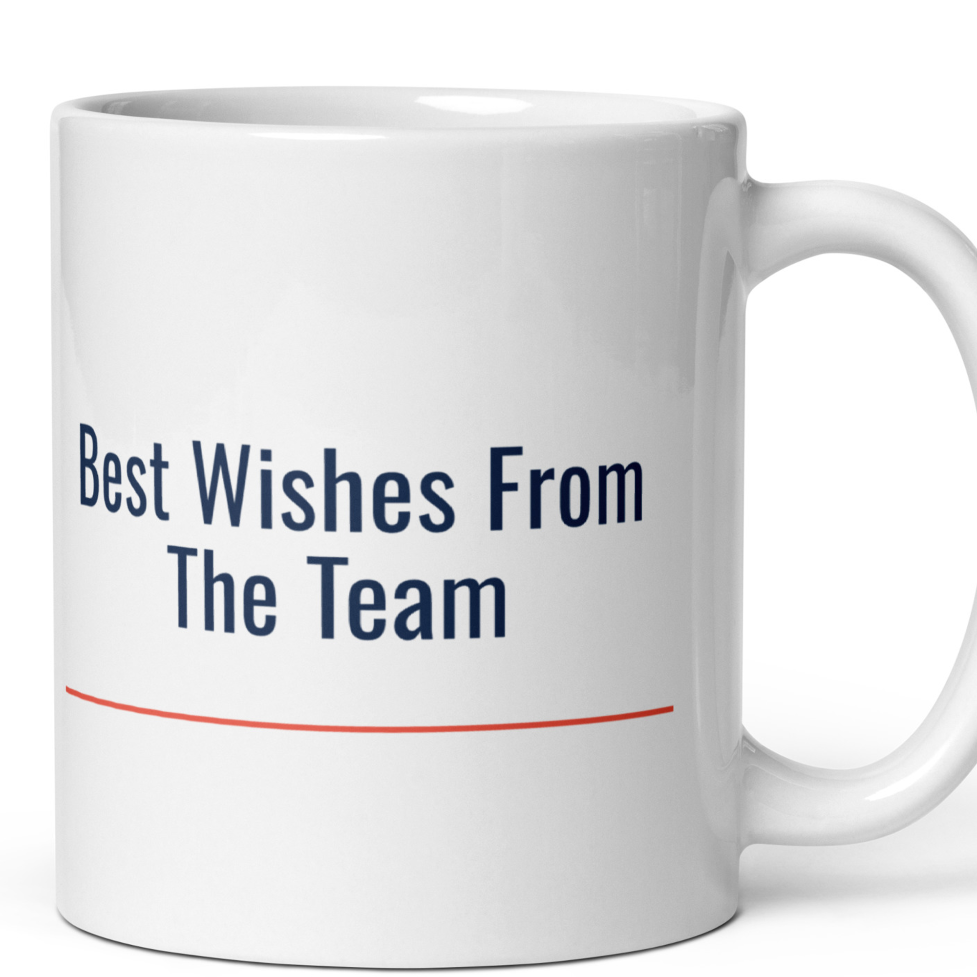 Coworker Leaving Gift — Best Wishes From The Team — 11oz Ceramic Mug — view 5