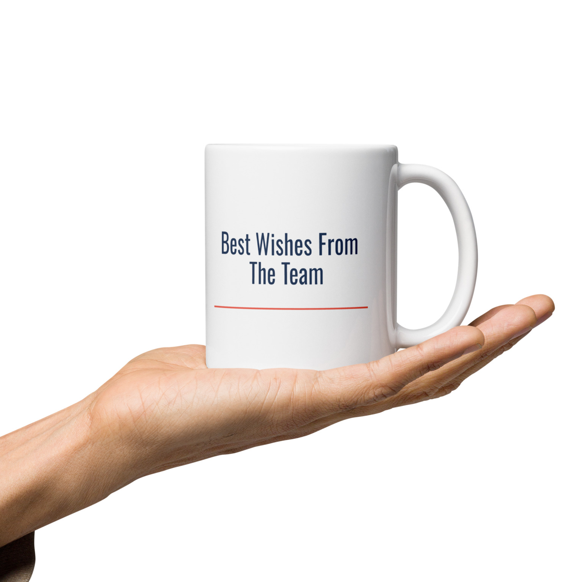 Coworker Leaving Gift — Best Wishes From The Team — 11oz Ceramic Mug — view 2