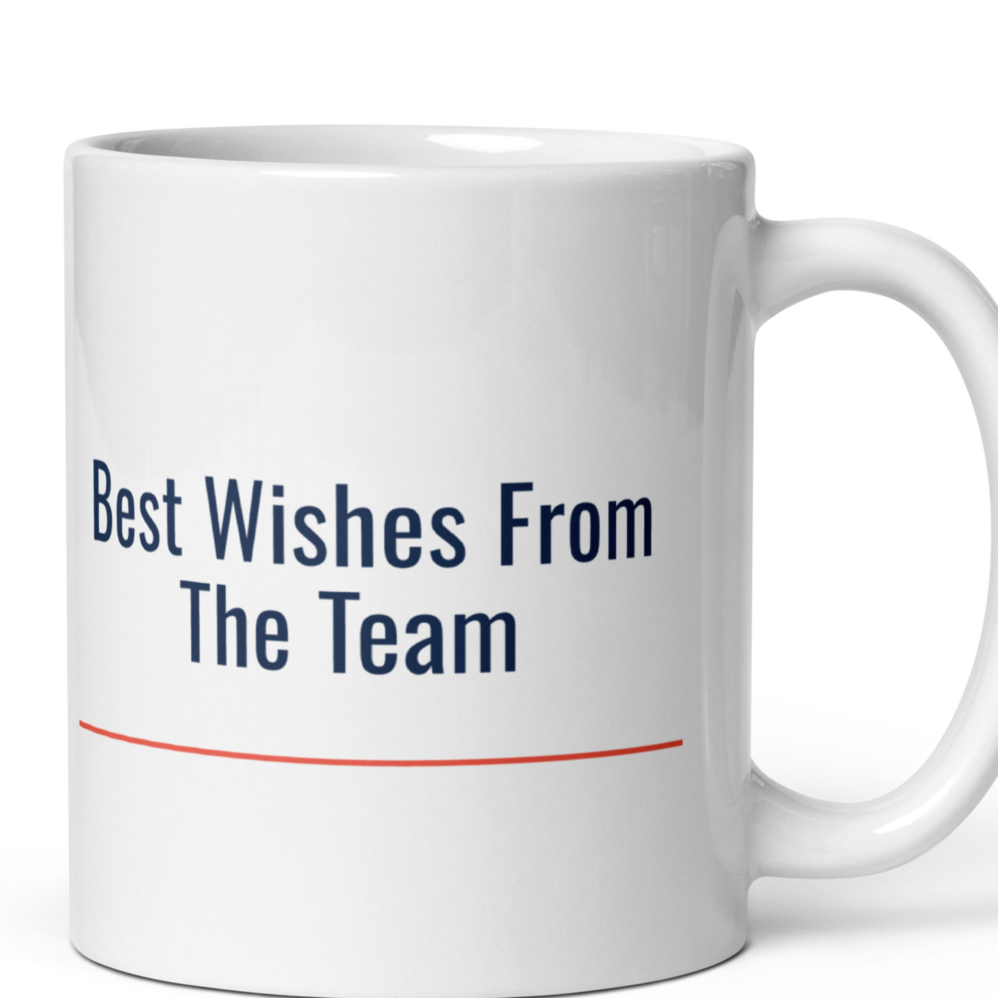 Coworker Leaving Gift — Best Wishes From The Team — 11oz Ceramic Mug — view 3